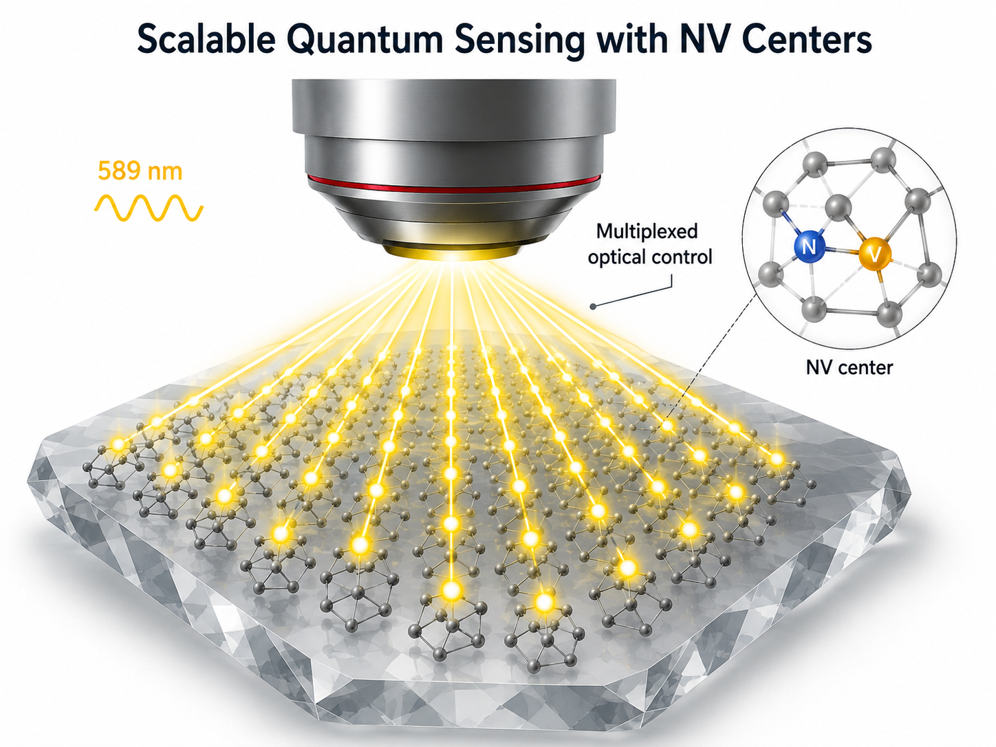 Multiplexed NV-center quantum sensing